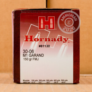 Image of 30-06 SPRINGFIELD HORNADY M1 GARAND 150 GRAIN FMJ (200 ROUNDS)