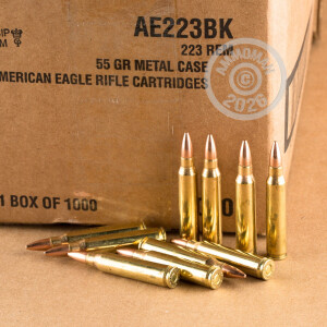 Image detailing the brass case on the Federal ammunition.