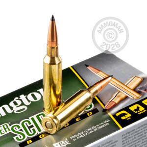 Image of 6.5MM CREEDMOOR ammo by Remington that's ideal for hunting wild pigs, whitetail hunting.