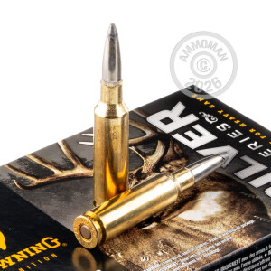 Image detailing the brass case on the Browning ammunition.