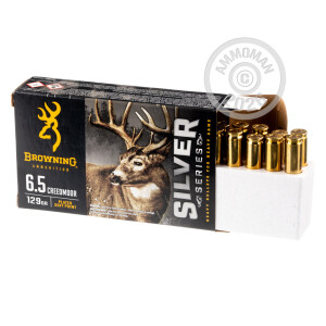 An image of 6.5MM CREEDMOOR ammo made by Browning at AmmoMan.com.