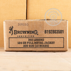 Image of Browning 350 Legend rifle ammunition.