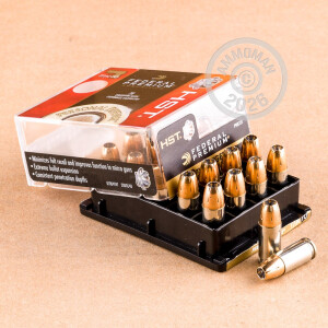 Image of the 9MM FEDERAL PERSONAL DEFENSE MICRO HST 150 GRAIN JHP (200 ROUNDS) available at AmmoMan.com.