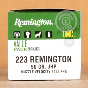 Image of Remington 223 Remington rifle ammunition.