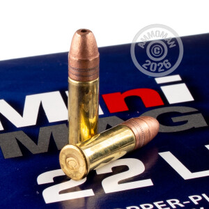 Photograph showing detail of 22 LR CCI MINI-MAG 36 GRAIN CPHP (300 ROUNDS)