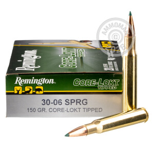 Photograph showing detail of 30-06 REMINGTON CORE-LOKT TIPPED 150 GRAIN POLYMER TIP (200 ROUNDS)