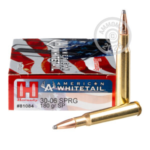 Image of 30-06 SPRINGFIELD HORNADY AMERICAN WHITETAIL 180 GRAIN INTERLOCK SP (200 ROUNDS)