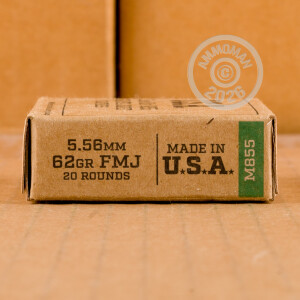 A photo of a box of Winchester ammo in 5.56x45mm.