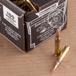 Image of Federal 5.56x45mm rifle ammunition.