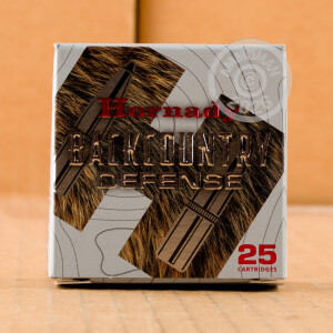 Photograph showing detail of 357 MAGNUM HORNADY BACKCOUNTRY DEFENSE 165 GRAIN DGH (25 ROUNDS)