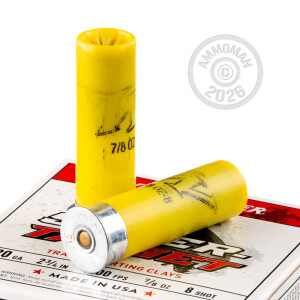 Photograph showing detail of 20 GAUGE WINCHESTER SUPER TARGET 2-3/4" 7/8 OZ #8 SHOT (250 ROUNDS)