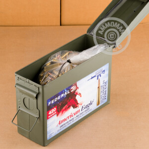 A photo of a box of Federal ammo in 223 Remington that's often used for training at the range.