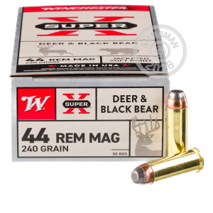 Image of the 44 MAGNUM WINCHESTER 240 GRAIN JSP (50 ROUNDS) available at AmmoMan.com.