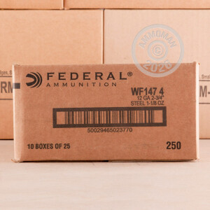 Image of 12 GAUGE FEDERAL SPEED-SHOK WAFERFOWL 2-3/4 1-1/8 OZ #4 STEEL SHOT (25 ROUNDS)