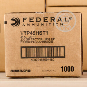 An image of .45 Automatic ammo made by Federal at AmmoMan.com.