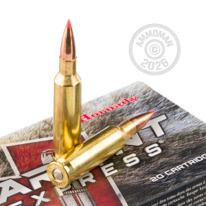 Image detailing the brass case on the Hornady ammunition.