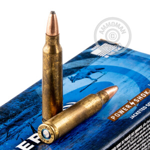 Photograph showing detail of .223 REM FEDERAL POWER-SHOK 55 GRAIN SP (20 ROUNDS)