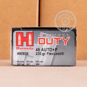 Image of .45 Automatic pistol ammunition at AmmoMan.com.