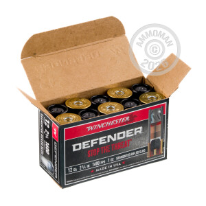 Image of the 12 GAUGE WINCHESTER DEFENDER 2-3/4" 1 OZ. SEGMENTED RIFLED SLUG (100 ROUNDS) available at AmmoMan.com.