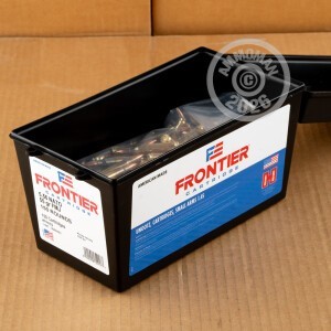 Image of bulk 5.56x45mm ammo by Hornady that's ideal for training at the range.