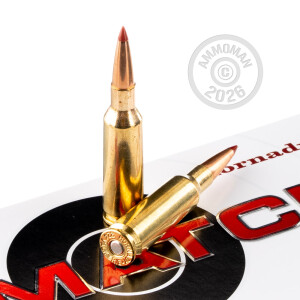 An image of .224 Valkyrie ammo made by Hornady at AmmoMan.com.