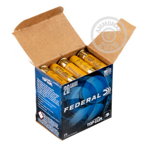 Image of the 20 GAUGE FEDERAL TOP GUN SPORTING 2-3/4" 7/8 OZ. #8 SHOT (250 ROUNDS) available at AmmoMan.com.