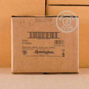 Image of 30-06 SPRINGFIELD REMINGTON CORE-LOKT TIPPED 180 GRAIN POLYMER TIP (200 ROUNDS)