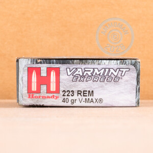 Image detailing the brass case on the Hornady ammunition.