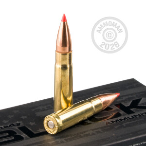 Image of the 300 AAC BLACKOUT HORNADY BLACK 110 GRAIN V-MAX (20 ROUNDS) available at AmmoMan.com.