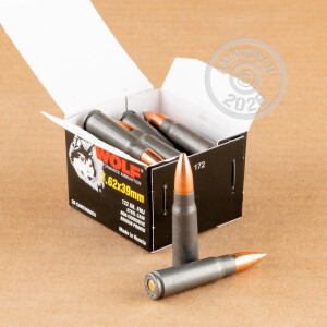 Image of 7.62x39 WOLF 122 GRAIN FMJ (20 ROUNDS)