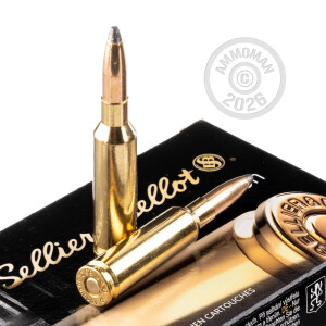 A photograph of 200 rounds of 156 grain 6.5MM CREEDMOOR ammo with a soft point bullet for sale.