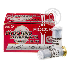 Photograph showing detail of 12 GAUGE FIOCCHI 2-3/4" 1 OZ. #8 SHOT (250 ROUNDS)