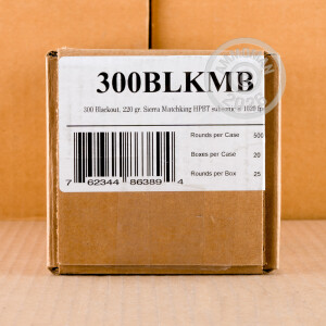 Image of 300 AAC Blackout rifle ammunition at AmmoMan.com.