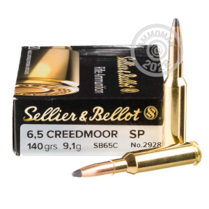 Image of the 6.5 CREEDMOOR SELLIER & BELLOT 140 GRAIN SOFT POINT (500 ROUNDS) available at AmmoMan.com.