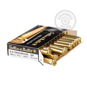 Image of 6.5 CREEDMOOR SELLIER & BELLOT 140 GRAIN SOFT POINT (500 ROUNDS)