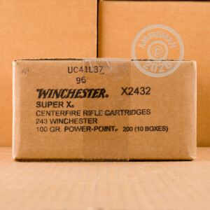 Image of the 243 WIN WINCHESTER SUPER-X 100 GRAIN PP (20 ROUNDS) available at AmmoMan.com.