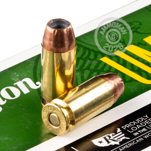 Photograph showing detail of .40 S&W REMINGTON UMC 180 GRAIN JHP (50 ROUNDS)