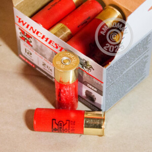 Photo detailing the 12 GAUGE WINCHESTER SUPER-X 2 3/4" 1 OZ. RIFLED SLUG (150 ROUNDS) for sale at AmmoMan.com.