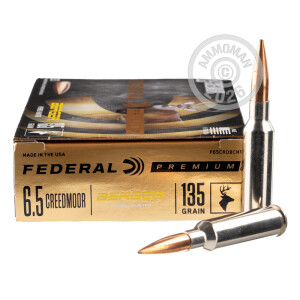 An image of 6.5MM CREEDMOOR ammo made by Federal at AmmoMan.com.