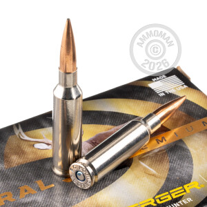 A photograph of 200 rounds of 135 grain 6.5MM CREEDMOOR ammo with a Hollow-Point Boat Tail (HP-BT) bullet for sale.