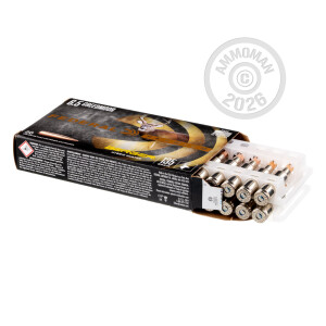 A photograph of 200 rounds of 135 grain 6.5MM CREEDMOOR ammo with a Hollow-Point Boat Tail (HP-BT) bullet for sale.