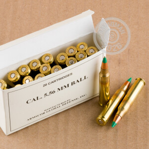 Image of 5.56x45mm ammo by Armscor that's ideal for home protection, training at the range.