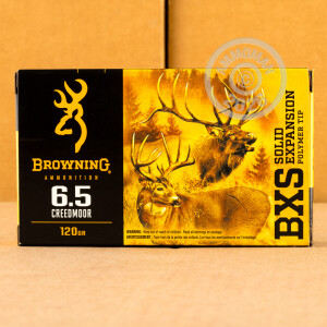 Image of 6.5 CREEDMOOR BROWNING BXS 120 GRAIN SOLID EXPANSION (20 ROUNDS)