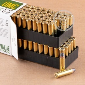 Photo detailing the 357 MAGNUM REMINGTON UMC 125 GRAIN SJHP (600 ROUNDS) for sale at AmmoMan.com.