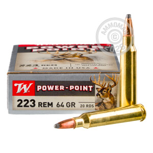A photo of a box of Winchester ammo in 223 Remington.
