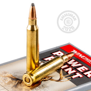 A photograph detailing the 223 Remington ammo with Power-Point (PP) bullets made by Winchester.
