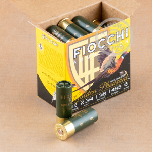 Image of 12 GAUGE FIOCCHI GOLDEN PHEASANT 2-3/4" 1-3/8 OZ. #6 SHOT (25 ROUNDS)