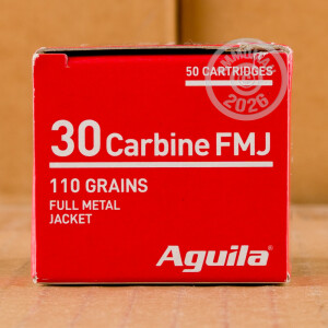 Image of .30 CARBINE AGUILA 110 GRAIN FMJ (50 ROUNDS)