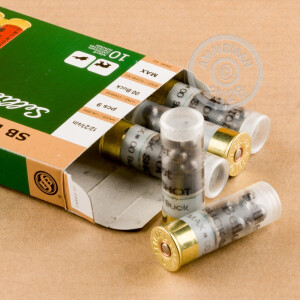 Photo detailing the 12 GAUGE SELLIER & BELLOT 2-3/4“ #00 BUCK SHOT (10 ROUNDS) for sale at AmmoMan.com.