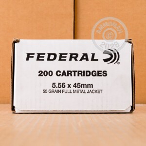 Image of 5.56X45 FEDERAL AMERICAN EAGLE 55 GRAIN FMJ (1000 ROUNDS)